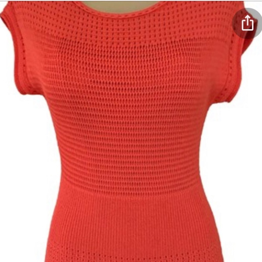 Ralph Lauren Coral Red Knit dress